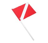 Toyvian Drapeau de Plongée en Apnée Rouge et Blanc en Tissu, Marqueur Visible pour Sports Nautiques et Navigation en Bateau, Usage Polyvalent et Sécurité Assurée