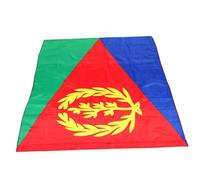 Toyvian Drapeau Érythréen 90X150 CM Décoration Extérieure Polyester Bannière de Fête National Événements Jardin aux Aléas Climatiques