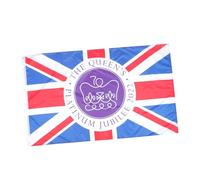 Toyvian Drapeau Reine Britannique Pour Anniversaire Drapeau Suspendu Pour Jardin