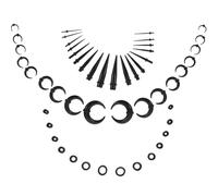 Toyvian Écarteurs d'Oreilles en Acrylique Noirs Kit de Stretching Tunnels et Plugs Ensemble 1 Pièce pour Piercing et Extension d'Oreilles Usage Débutants et Professionnels