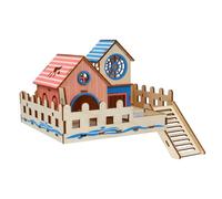 Toyvian Échelle d'escalade en Bois pour Petits Animaux Molaire Naturel Maison de Jeu pour Hamster et Gerbilles Accessoire Ludique pour Cage Jeu Actif pour Rongeurs