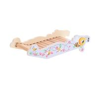 Toyvian Échelle en Bois pour Hamster et Chinchilla - Résistant aux Morsures - Accessoire Décoratif pour Cage - Échelle Amusante pour Petits Rongeurs - Jeu Stimulant et Activité Physique