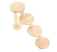 Toyvian Échelle pour Hamster Jouet Escalier en Pin à Quatre Niveaux pour Chinchilla Accessoire pour Hamster