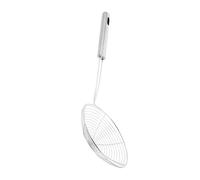 Toyvian Écumoire Araignée Inox Robuste Passoire Haute Capacité pour Friture Pâtes et Raviolis Ustensile Cuisine Polyvalent avec Manche Long