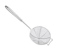 Toyvian Écumoire Inox avec Maille Fine Passoire à Huile pour Friture Ustensile Cuisine Professionnel pour Frites et Légumes Manche Long Anti-brûlure