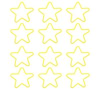 Toyvian Élastique Magique Étoile G0993 50 Pièces en Plastique Jaune | Réutilisable, Haute Élasticité et Prise en Main Facile, pour Fêtes et Spectacles, Accessoire de Magie