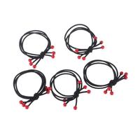 Toyvian Élastiques à Cheveux Accessoires Stylés Lot de 10 en Caoutchouc Cerise Rouges pour Femmes et Filles pour Queue de Cheval, Adaptés Usage Quotidien