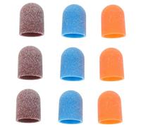 Toyvian Embout de Ponçage pour Ponceuse à Ongles Ø13Mm Rouge Bande Abrasive en Acier Inoxydable Outil de Soin des Pieds pour Élimination des Peaux Mortes et Callosités Compatible