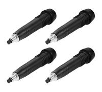 Toyvian Embouts de Canne en Acier au Carbone Noir 4 Pcs Pointes Antidérapantes pour Bâtons de Randonnée et Alpinisme Remplacement Résistance Élevée Accessoires Trekking et Marche en