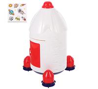 Toyvian en Forme de Fusée pour Enfants Boîte de Rangement Décorative Décoration de D' Économisez Démarrez Une Habitude