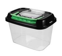 Toyvian Enclos Tortue Portable en Plastique avec Poignée, Terrarium Multifonction pour Reptiles et Petits Animaux, Vision, pour Déplacements à Domicile