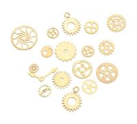 Toyvian Engrenages Mécaniques en Alliage Doré 100 G - Accessoires Steampunk DIY pour Bijoux, Pendentifs et Décorations Artisanales - Équipement de Bricolage Vintage pour Création de