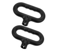 Toyvian Ensemble 2 Poignées de Rechange pour Chariot d'Extérieur Poignée Traction Plastique Résistante Ergonomique Compatible Chariot Courses et Bagages Camping et Jardin