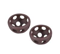 Toyvian Ensemble 2 Pots D'élevage en Céramique Poreuse pour Crevettes et Petits Poissons, Demi-sphères 12 Cm, Nid de Reproduction Aquarium, Maison Crevettes pour Aquariophiles