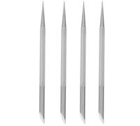 Toyvian Ensemble 4 Pcs Repousse-Cuticules Double Extrémité en Acier Inoxydable, Grattoir et Nettoyeur D’Ongles pour Manucure et Pédicure, Outil Professionnel pour Soin des Cuticules et