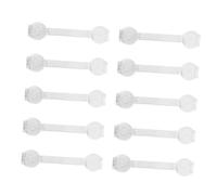 Toyvian Ensemble De 10 Verrous De Tiroir Pour Bébé Verrous À Pincement Verrous Darmoire Installation Facile Matériau Abs Protège Vos Enfants