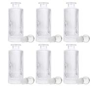 Toyvian Ensemble de 12 Bouteilles en Verre Strié pour Diffuseur D'aromathérapie, Capacité 150ml, Utilisation Polyvalente, Diffusion Uniforme, pour Hôtel et Bureau