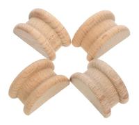 Toyvian Ensemble de 4 Appliques en Bois Sculpté Style Romain pour Meubles, Moulures D’Angle 2,2 X 4,2 Cm, Décorations Murales Légères et Décoratives pour Mobilier, Accessoires