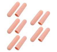 Toyvian Ensemble de 5 Boîtes à Brosses à Dents de Voyage en Plastique Rigide Rose avec Couvercle, Étui Portable et Léger, Rangement Hygiénique Maison, Randonnée et Salle de Sport