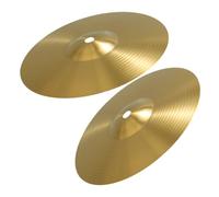 Toyvian Ensemble De Cymbales Crash Jazz 2 Cymbales Dentraînement En Laiton Fournitures De Batterie Faciles À Utiliser