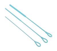 Toyvian Ensemble de Goupillons en Silicone Souple 3/6/9 MM Lot de 3 pour Nettoyage des Biberons et Pailles, Brosses Flexibles Bleues, Brosse Fine pour Pailles et Gourdes à Boissons