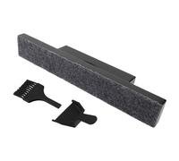 Toyvian Ensemble de Nettoyage pour Jeu de Palets Noir Balai, Brosse Douce sans Rayures et Pelle à Poussière, Accessoire Portable pour Entretien Table de Shuffleboard, Maison et Salles