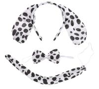 Toyvian Ensemble de Serrage-têtes à Oreilles de Chien en Peluche 2 Pièces avec Nœud Papillon et Queue, Bandeau Flexible en Tissu, pour Fêtes Costumées et Farces en Famille
