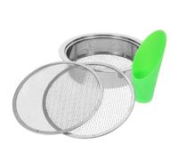 Toyvian Ensemble de Tamis à Terre Maille Fine 1mm/3mm/6mm en Acier Inoxydable avec Pelle pour Jardinage et Aération du Sol