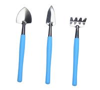 Toyvian Ensemble d'Outils de Jardinage Miniature 3 Pièces Pelle en Râteau Antidérapant Outils Pratiques pour Plantes en Pot pour Jardinage Intérieur et Extérieur