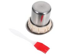 Toyvian Ensemble Ustensile Étalement D'huile Domestique 1 Pot Acier Inoxydable Balai à Huile Multifonctionnel et Essuie-glace Résistant à L'usure pour Crêpes, Couleur Couleur Aléatoire