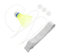 Toyvian Entraîneur de Badminton Élastique Kit Entraînement Individuel avec Boule Lumineuse Pratique Intérieure et Extérieure Amélioration des Compétences Personnelles et Techniques