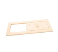 Toyvian Entrée d'air en Bois Évent Persienne Fenêtre Ouverture D'aération Grille D'aération à Lamelles Ventilation Couverture De Sauna en Bois Grille D'aération Réglable