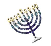 Toyvian Épingle Décorative Hanoucca Broche Métal Épingle à Bijoux Broche Pour Vêtements Épingle Hanoucca Bijoux Juifs Émail Hanoucca
