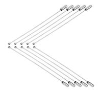 Toyvian Épingles à Bijoux Design Élégant 10pcs avec Butée en Acier Inoxydable Épingles à Bâton Artisanales pour Mariages et Fêtes