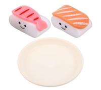 Toyvian Éponge de Bain Design Cartoon Mignon de Sushi 2 Pièces pour Garçon et Filles, Exfoliation Douce du Corps Séchage Rapide, la Maison