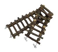 Toyvian Escaliers en Bois Massif D'échelle d'escalade De Hamster Grimper du Perroquet Échelles à Oiseaux pour Perruches D'assemblage pour Oiseau Bois De Pommier
