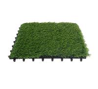 Toyvian Étage gazon synthetique exterieur une de gazon fausse pelouse extérieure carreaux d'herbe artificiels pelouse artificielle herbe artificielle pour le patio Plastique Vert
