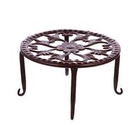 Toyvian Étagère à Plantes En Fer Rétro Pour Intérieur, Support Au Sol Couleur Cuivre Antique, Structure Métallique Ajourée Résistante, Support Décoratif Polyvalent Pour Pots De Fleurs