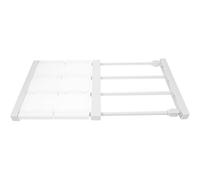 Toyvian Étagère à Tension Réglable Extensible 30-40 Cm en Plastique et Acier Carbone pour Placard, Rangement, Robuste et Facile à Installer Dressing
