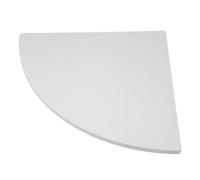 Toyvian Étagère Murale Angle Blanche Support Rangement Triangle Éventail Tablette Murale Coin pour Cuisine Chambre Bureau Salle de Bain Montage Mural Sécurisé Gain de Place