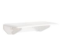Toyvian Étagère Murale Blanche Pliable en PP et Abs pour Rangement Pratique, Style Simple et Contemporain, Cuisine ou Salle de Bain