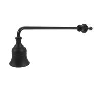 Toyvian Éteignoir à Bougie en Métal Robuste avec Long Manche Noir Outil d'Extinction Sécurisé pour Mèches Éteignoir Décoratif Rustique pour Bougies Parfumées Aromathérapie et