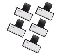 Toyvian Étiquettes D'identification en Abs Noir pour Stéthoscope Clip Double Face Lot de 5 Pièces pour Chirurgien et Médecin