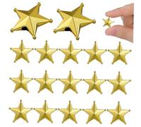 Toyvian Étoile pour Sapin De Noël 2 Cm Mini Percée en Métal Doré Décor De Sapin De Noël pour Fête Décoration De Maison Lot de 50 Pièces