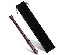 Toyvian Étui de Transport pour Flûte à Bec Portable et Léger en Tissu Noir avec Cordon de Serrage, Pochette Élégante pour Protéger L'instrument en Déplacement