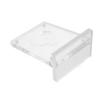 Toyvian Étui Porte-médiators de Guitare en Acrylique Transparent 6,5×9,5 Cm avec Fermeture Magnétique 3 Faces, Boîte Hermétique Anti-poussière et Anti-oxydation, Présentoir