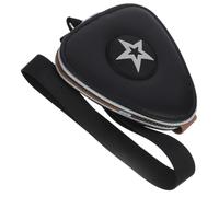 Toyvian Étui pour Médiators De Guitare en Cuir PU Noir Porte-clés Compact Cordon Accessoire De Rangement pour Guitaristes en Extérieur