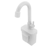 Toyvian Évier Cuisine Factice pour Garçon et Filles avec Robinet Électrique à Eau Courante Plastique Robuste Blanc Ensemble de Jeu Éducatif pour Cuisines Miniatures et Accessoires
