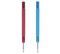 Toyvian Extracteurs D'aiguilles de Montre 2 Pcs Bleu et Rouge, Leviers de Levage en Alliage D'aluminium et Acier Antirouille, Outil Professionnel pour Réparation et Démontage Précis