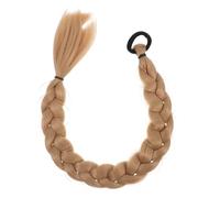 Toyvian Fausses Tresses Synthétiques Transformation Rapide de 24 Pouces Khaki et Accessoires de Coiffure Confortables en Fibre Synthétique, Style Élégant pour Femmes et Filles